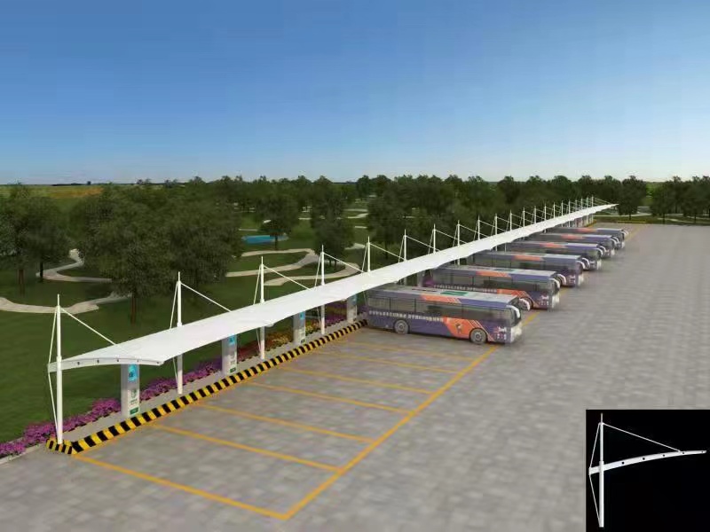 電動車膜結(jié)構(gòu)車棚 (4)