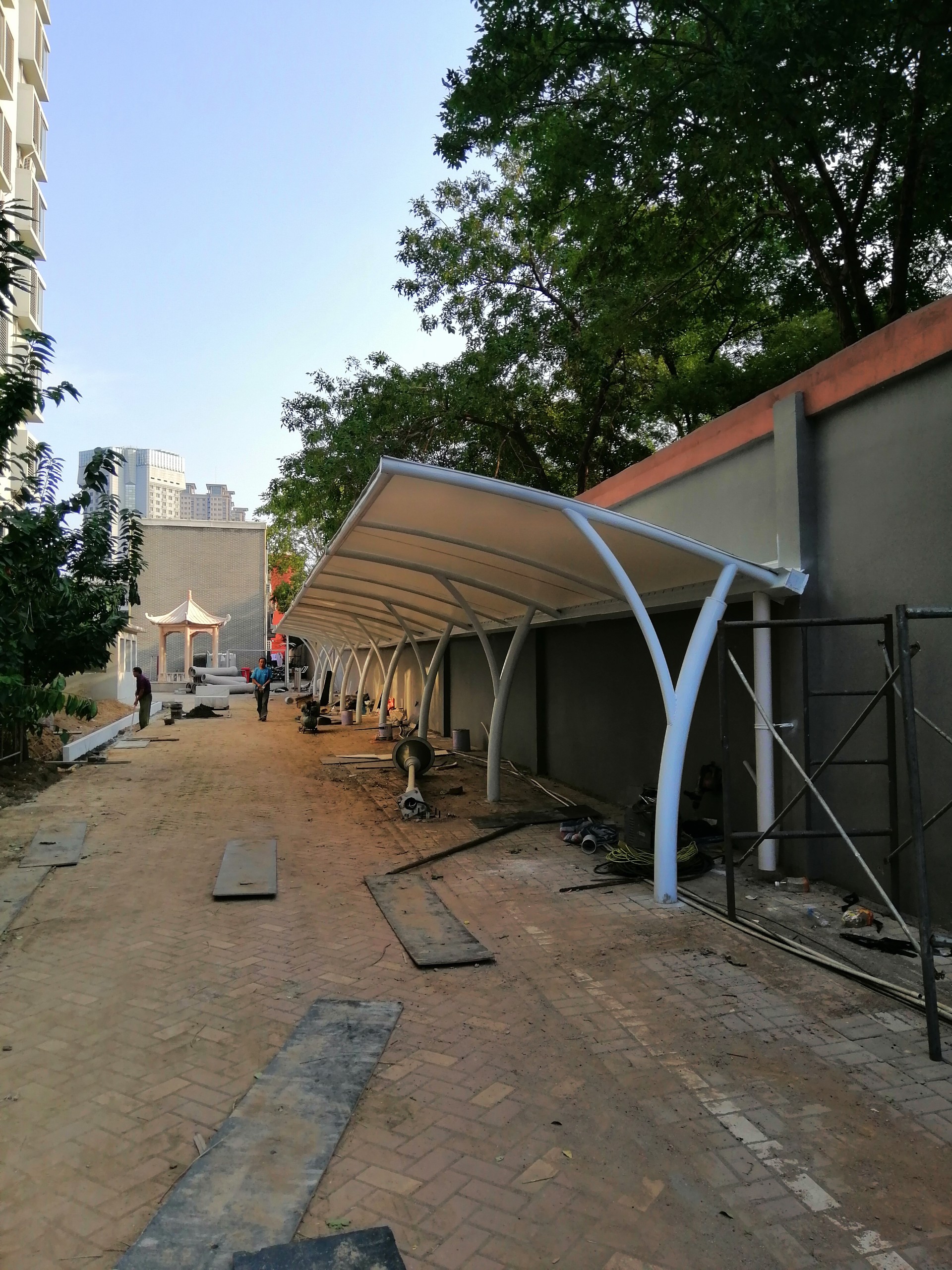 山西省委膜結(jié)構(gòu)車棚